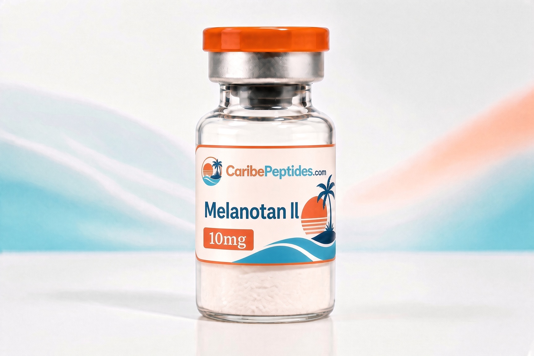 Melanotan II: Sealed 10mg Vial, Front Label Visible — CaribePeptides Puerto Rico