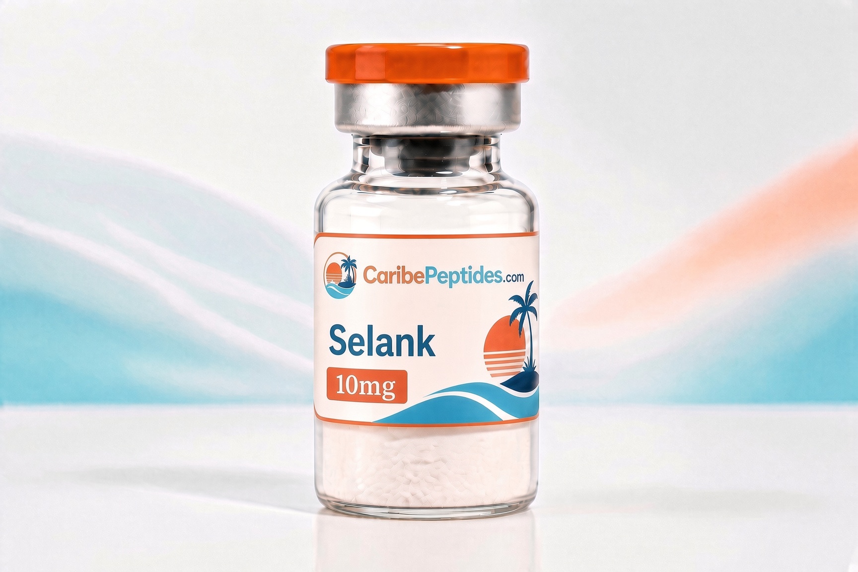 Selank: Sealed 10mg Vial, Front Label Visible — CaribePeptides Puerto Rico